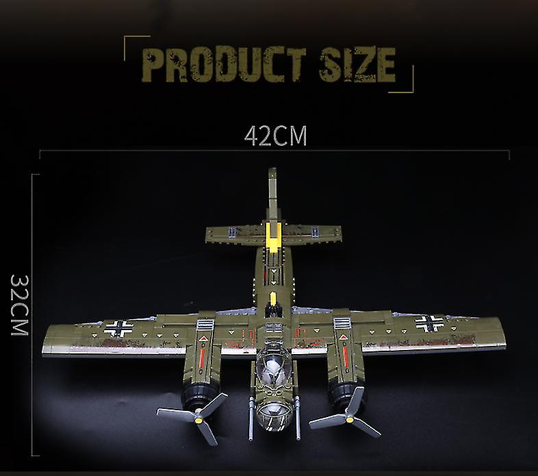 Foto 5 pulgar | Venta Internacional - Bloque De Construcción: Avión Militar Ju-88 Bombardeo 559 Piezas