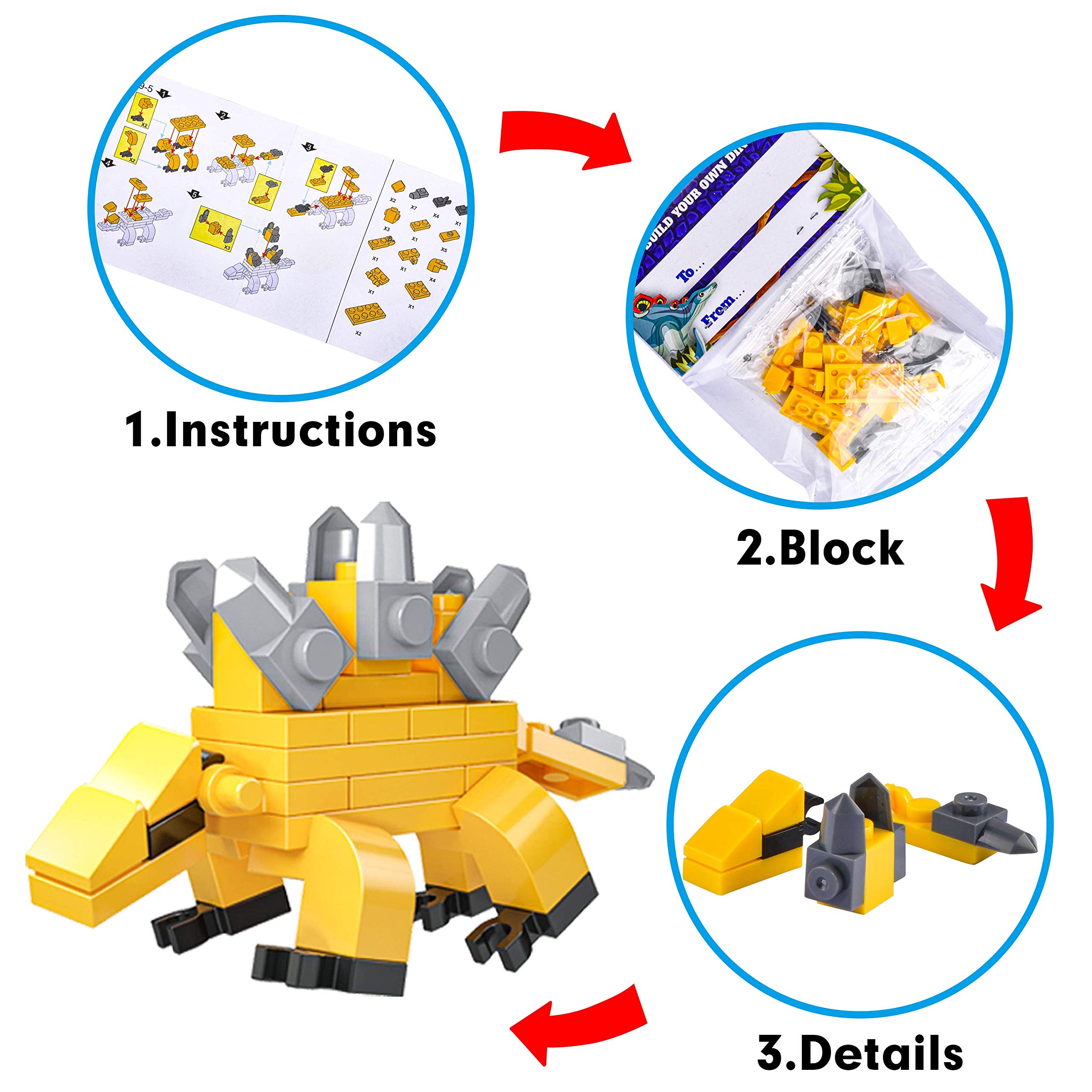 Foto 4 pulgar | Tarjetas de San Valentín con Bloques de Construcción de Dinosaurios Joyin - Venta Internacional