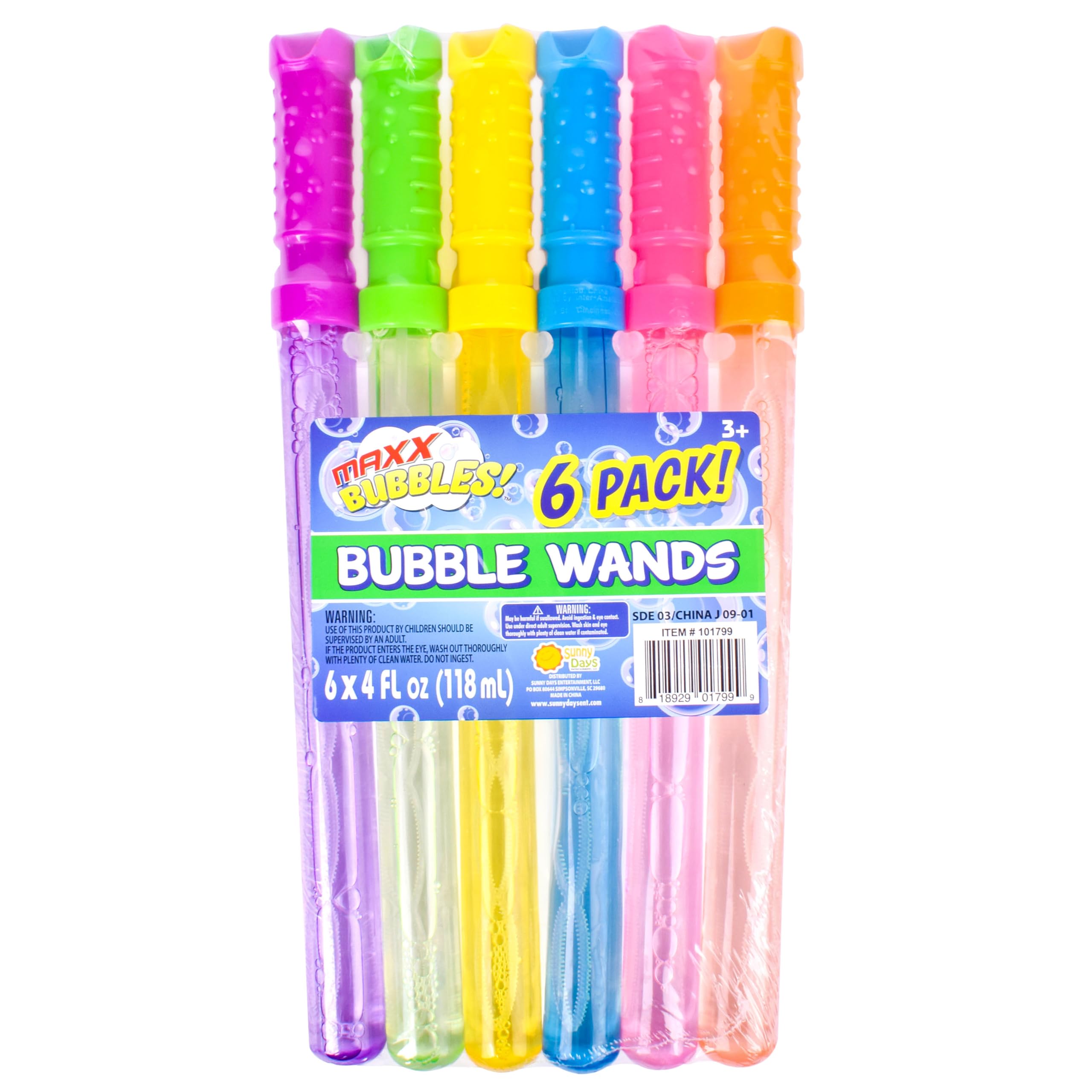 Foto 2 pulgar | Bubble Wands Sunny Days Entertainment Maxx Bubbles, 120 Ml, Paquete De 6 - Venta Internacional.