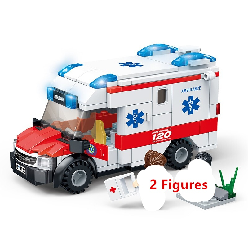 Foto 2 pulgar | Building Blocks Syankwok Kids Medical Ambulance City - Venta Internacional.