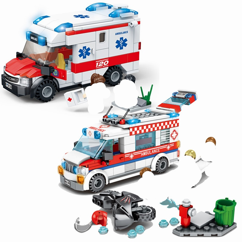 Foto 3 pulgar | Building Blocks Syankwok Kids Medical Ambulance City - Venta Internacional.