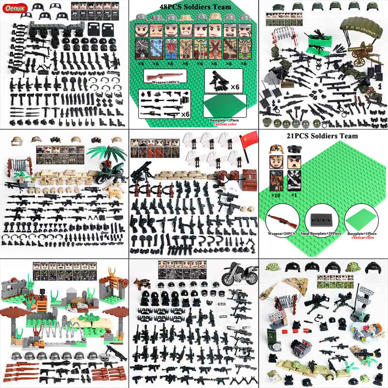 Foto 3 pulgar | Building Block Toy Oenux Ww2 Military Army Mini Us Army - Venta Internacional.