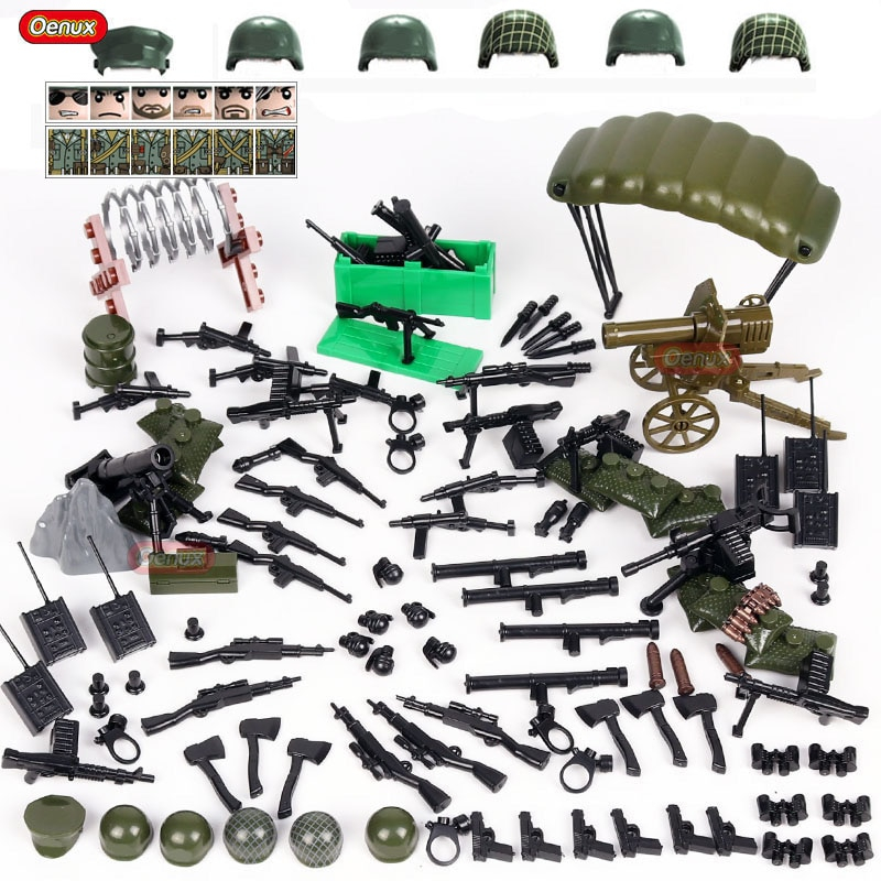 Foto 4 pulgar | Building Block Toy Oenux Ww2 Military Army Mini Us Army - Venta Internacional.