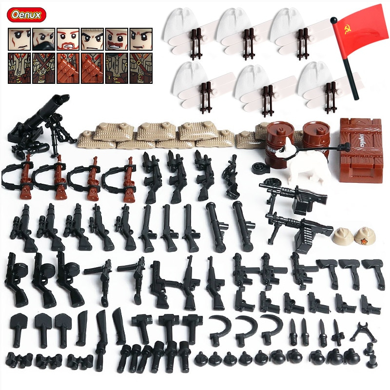 Foto 5 pulgar | Building Block Toy Oenux Ww2 Military Army Mini Us Army - Venta Internacional.