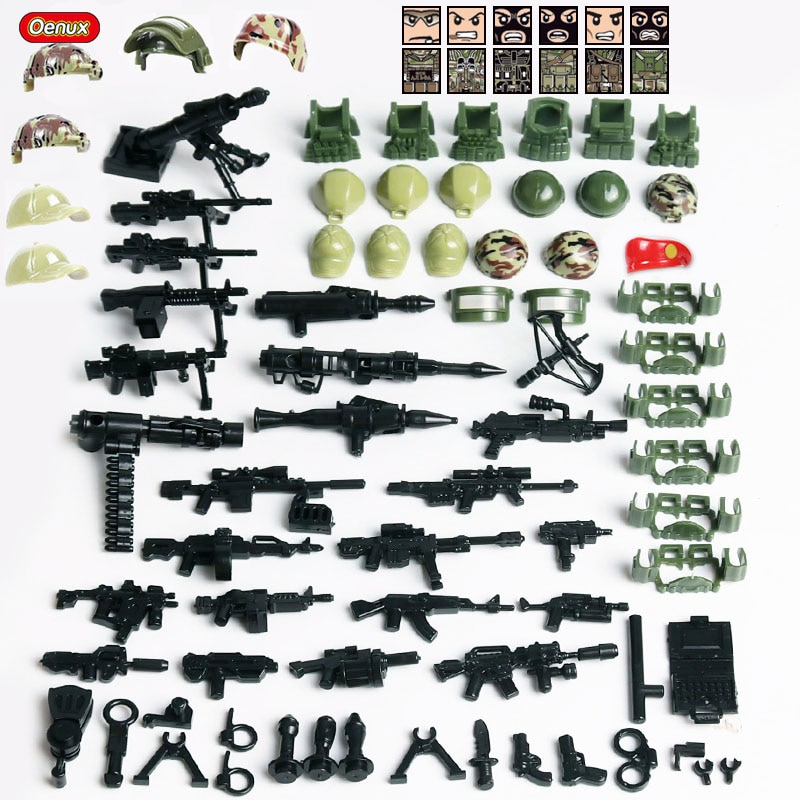 Foto 6 pulgar | Building Block Toy Oenux Ww2 Military Army Mini Us Army - Venta Internacional.