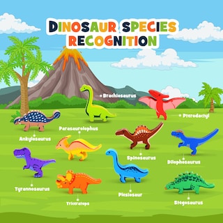 Foto 7 | Juguetes De Dinosaurios Ipourup De Madera Apilables Montessori Para Niños De 3 A 7 Años - Venta Internacional.