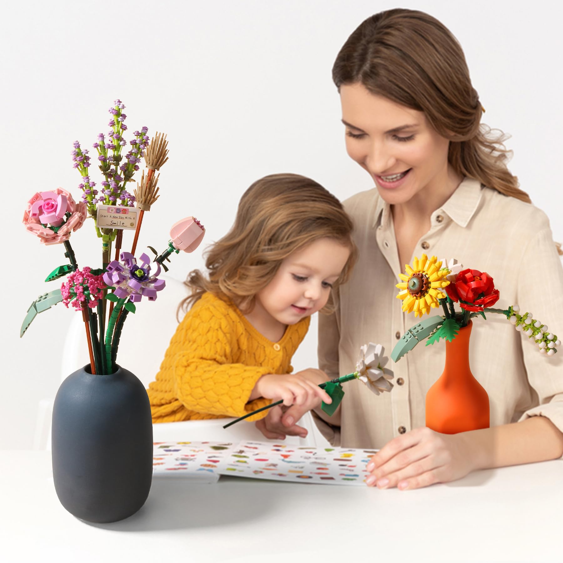 Foto 6 | Set De Construcción Ziyostar Mini Bricks, Ramo De Flores, 547 Piezas - Venta Internacional.