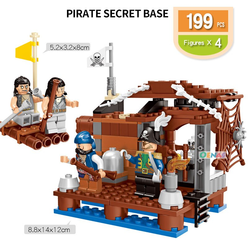 Building Blocks Toy Pirate Of The Caribbean Para Niños Mayores De 6 Años - Venta Internacional.