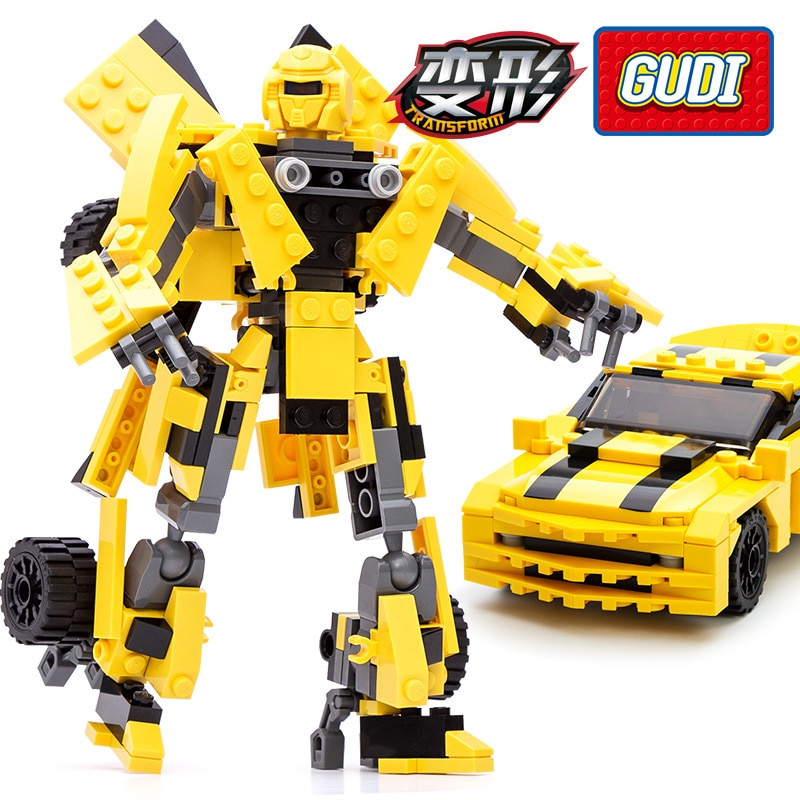 Foto 4 pulgar | Building Blocks Set Robot Transformation Car 2 En 1 - Venta Internacional.