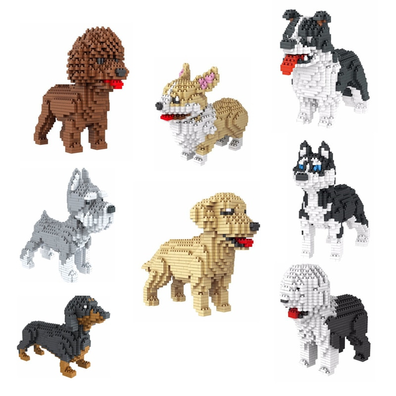 Foto 3 pulgar | Minischnauze De Peluche Para Mascotas Building Blocks Para Niños Mayores De 6 Años - Venta Internacional.
