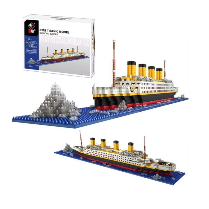 Set De Construcción Titanic Modelo 3d Con 1860 Piezas Para Niños - Venta Internacional.