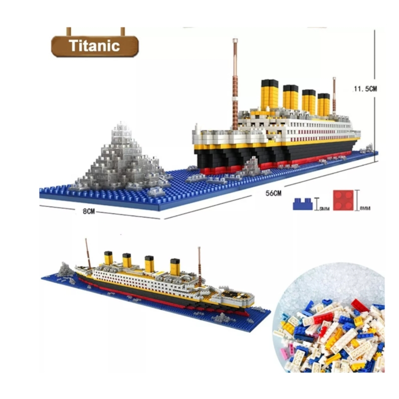 Foto 3 pulgar | Set De Construcción Titanic Modelo 3d Con 1860 Piezas Para Niños - Venta Internacional.