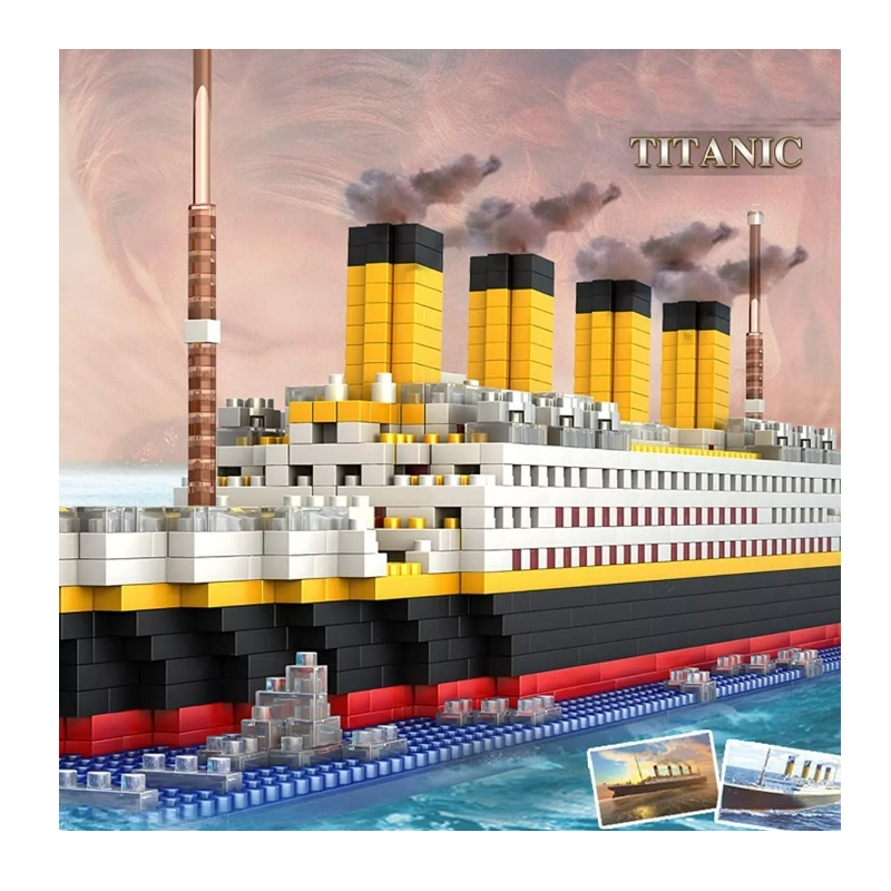 Foto 7 pulgar | Set De Construcción Titanic Modelo 3d Con 1860 Piezas Para Niños - Venta Internacional.