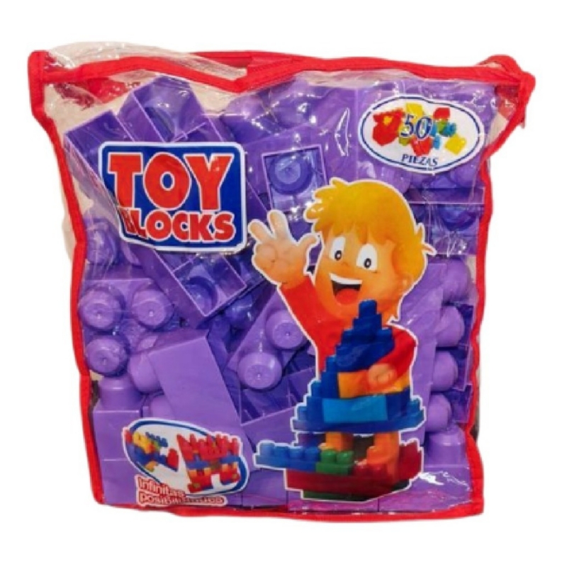 Foto 3 pulgar | Mega Blocks, 50 Unidades, Fabulosos Bloques Armables Chilenos, Color Morado - Venta Internacional.