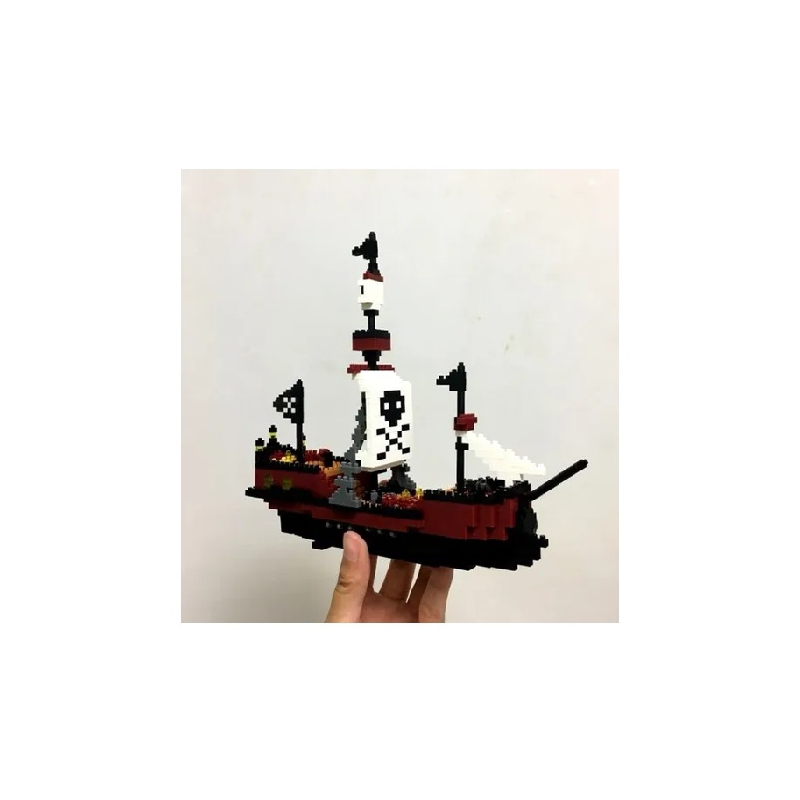 Foto 4 | Set De Construcción De 780 Piezas, Minibarco Pirata 3d - Venta Internacional.