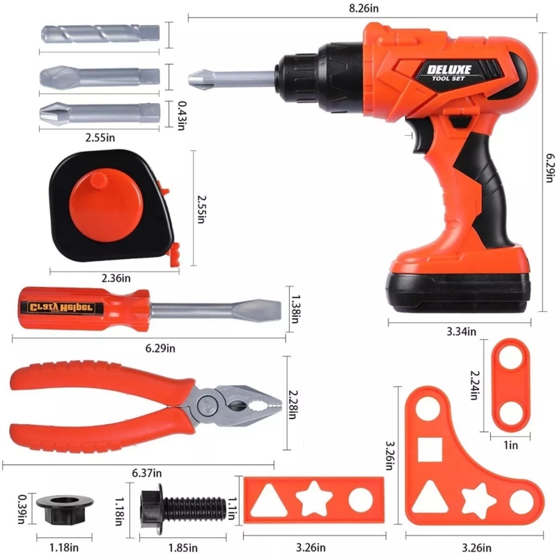 Foto 4 pulgar | Toy Box Tools, 35 Piezas, Con Destornillador A Batería - Venta Internacional.