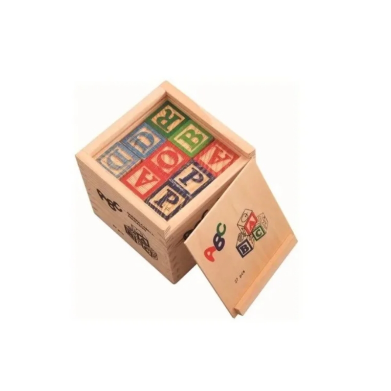 Foto 3 pulgar | Juguete Educativo De Madera Con Cubos, Números Y Letras, 48 Unidades - Venta Internacional.
