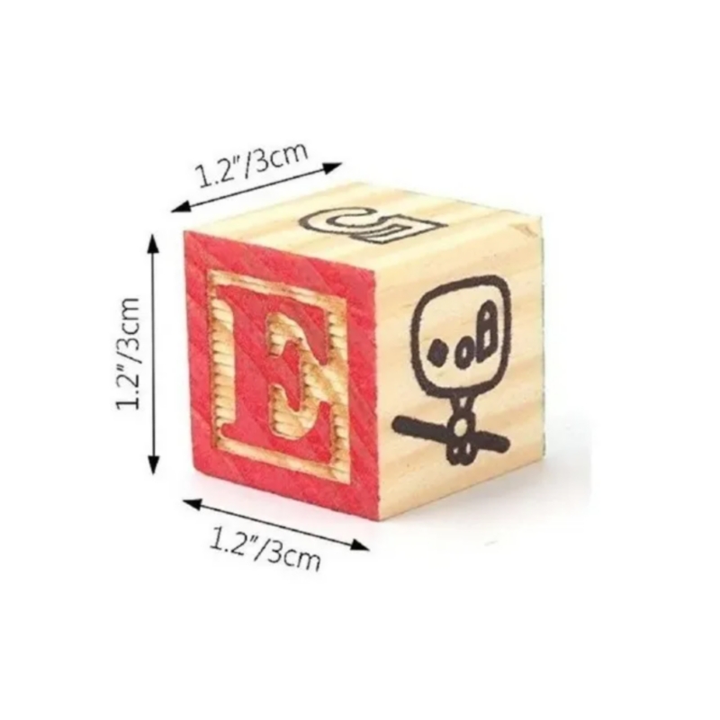 Foto 4 pulgar | Juguete Educativo De Madera Con Cubos, Números Y Letras, 48 Unidades - Venta Internacional.