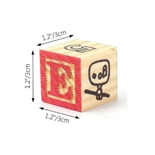 Foto 3 | Juguete Educativo De Madera Con Cubos, Números Y Letras, 48 Unidades - Venta Internacional.