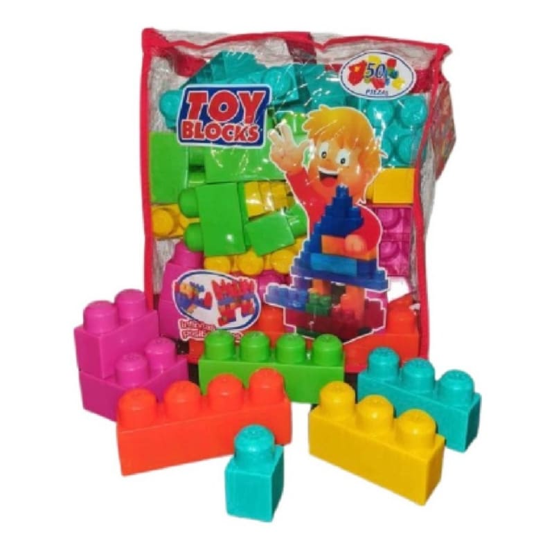 Bloques De Construcción Mega Blocks Fab Chilena, 50 Piezas Con Bolsa ...