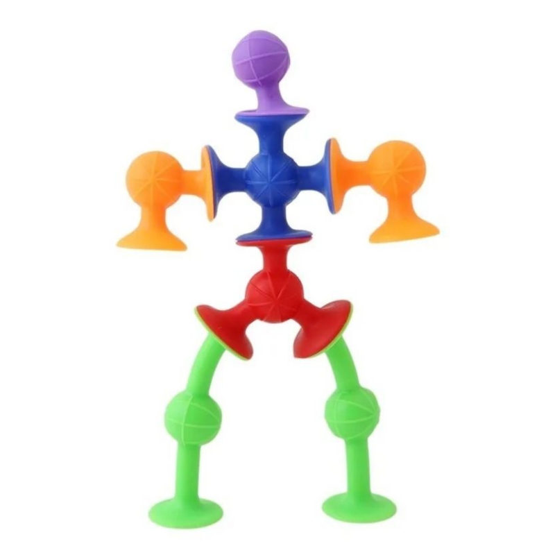 Foto 3 pulgar | Juego De Silicona Building Blocks Suckers Game De 33 Unidades Para Niños - Venta Internacional.