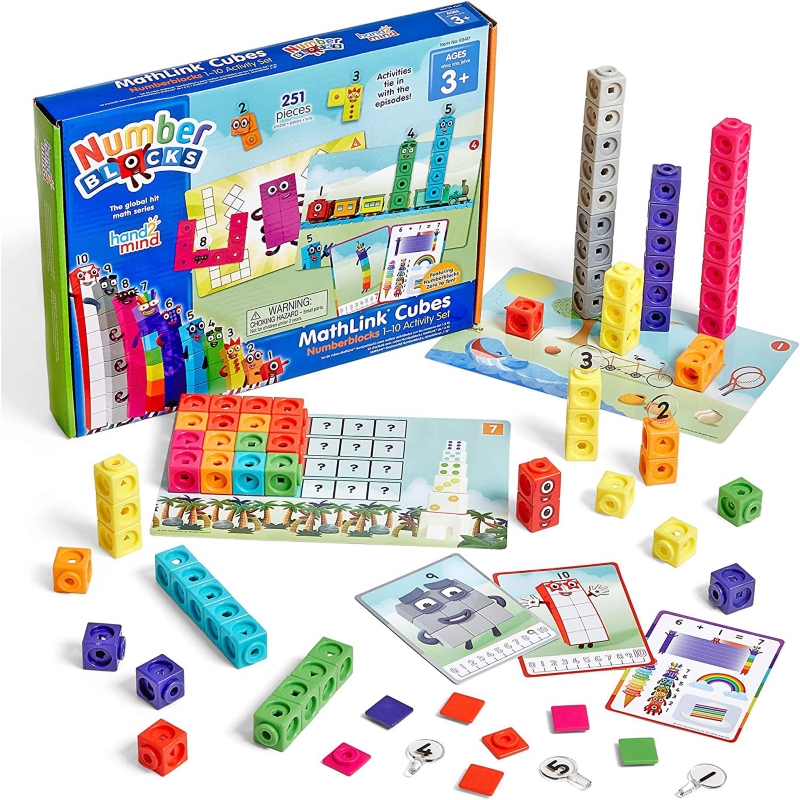 Set De Construcción Con Bloques Numéricos Educativos, Cubos Matemáticos, 251 Piezas - Venta Internacional.