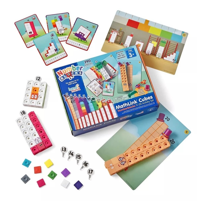 Foto 7 pulgar | Juego De Actividades Mathlink Cubes, Bloques Numéricos, 11 A 20, 290 Unidades - Venta Internacional.