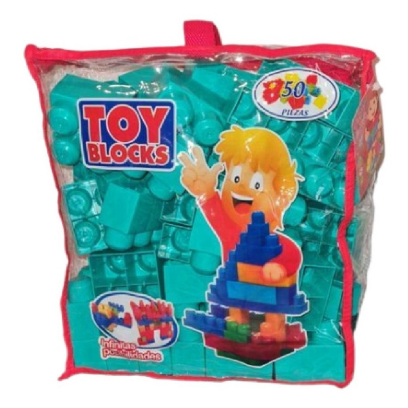 Foto 3 pulgar | Mega Blocks Chilean Fab Armable Bloques, 50 Unidades, Color Turquesa - Venta Internacional.