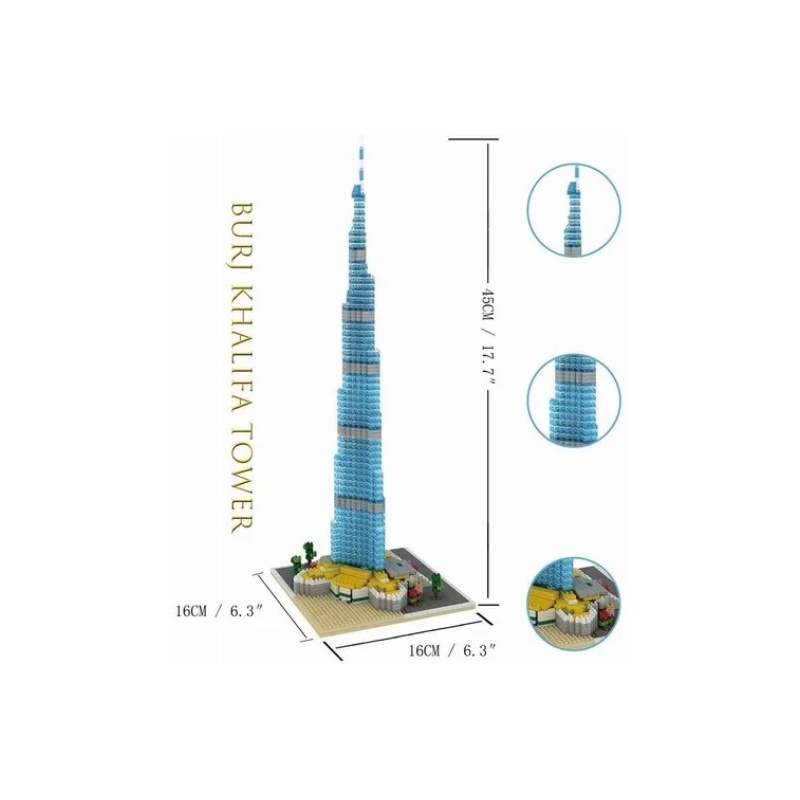 Foto 5 | Set De Construcción Burj Khalifa Mini 3d 1681 Piezas - Venta Internacional.