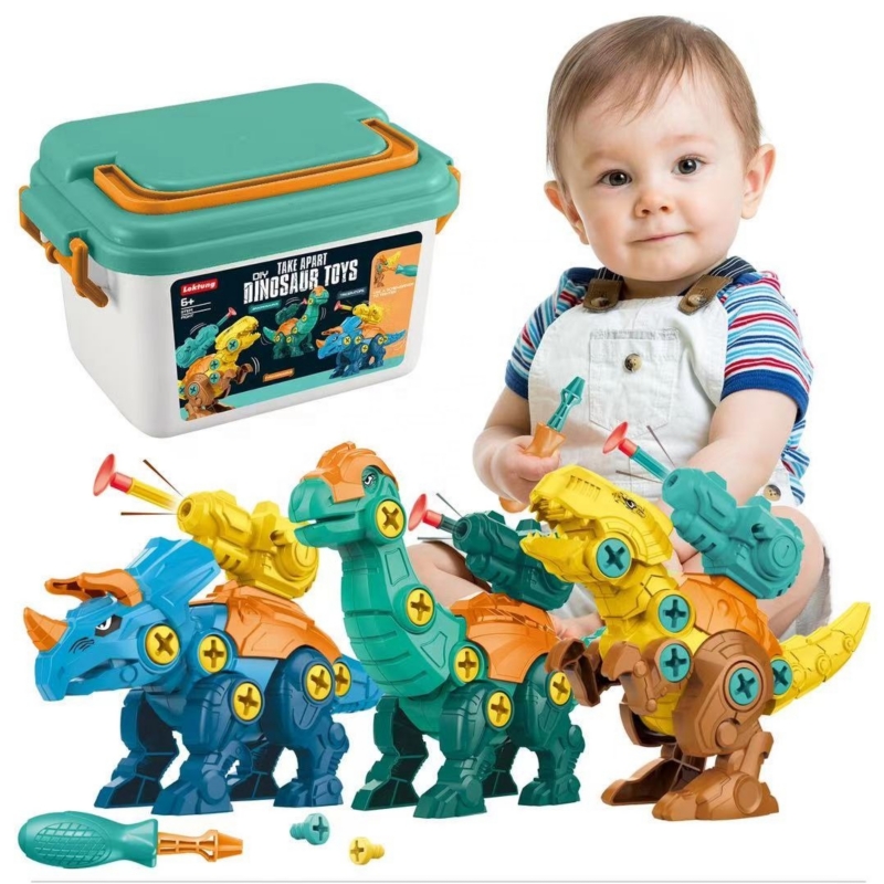 Set De Construcción Dinosaurio En Caja Para Niños A Partir De 4 Años - Venta Internacional.