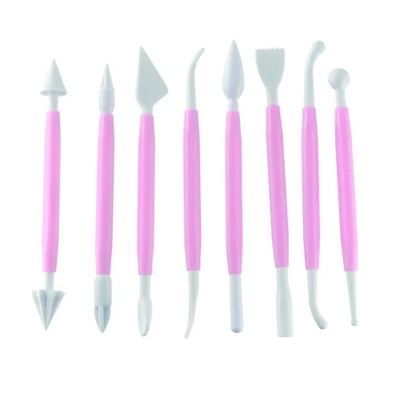 Juego De Herramientas De Modelado Para Moldear Fondant Y Pastelería (8 Piezas) - Venta Internacional.