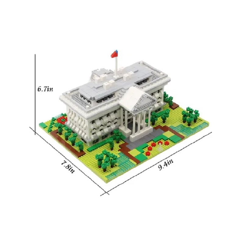 Foto 5 pulgar | Set De Construcción The White House 3d 2021 Pieces - Venta Internacional.