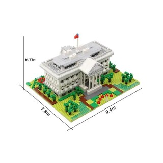 Foto 4 | Set De Construcción The White House 3d 2021 Pieces - Venta Internacional.