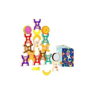 Foto 1 | Juguete Apilable Battattoy Education 46166 Wood Monkeys - Venta Internacional.