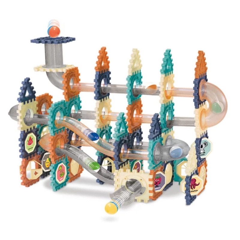 Foto 1 | Juguete Magnético Construction Blocks Love Race Track, 110 Unidades - Venta Internacional.