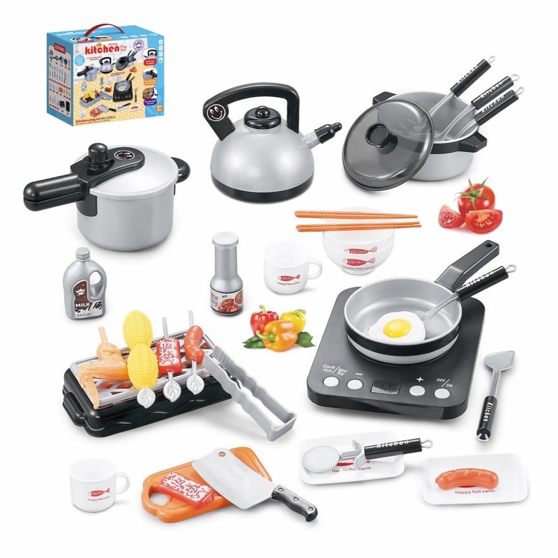 Juego De Cocina De Juguete De 36 Piezas Para Niños Y Niñas - Venta Internacional. $681