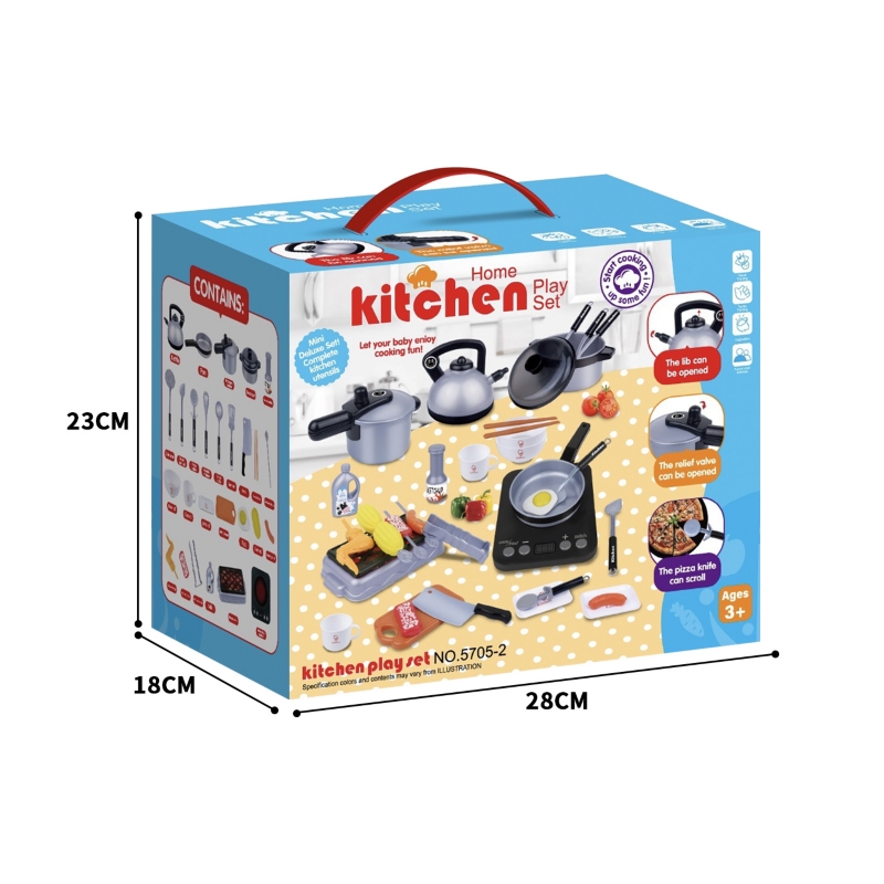 Foto 5 pulgar | Juego De Cocina De Juguete De 36 Piezas Para Niños Y Niñas - Venta Internacional.