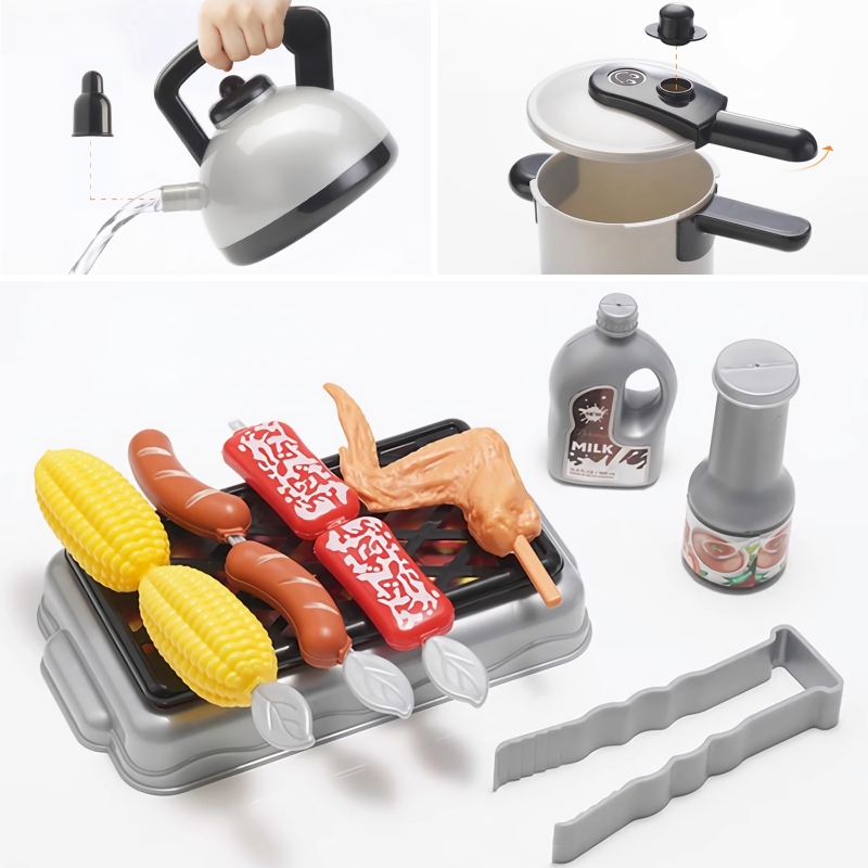 Foto 6 pulgar | Juego De Cocina De Juguete De 36 Piezas Para Niños Y Niñas - Venta Internacional.