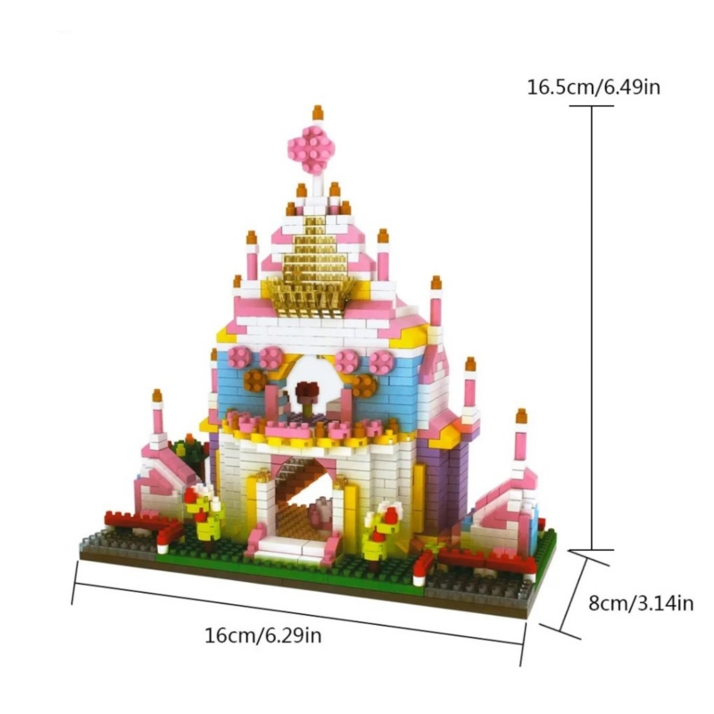Foto 6 pulgar | Set De Construcción Princess Villa 3d De 988 Piezas Para Más De 14 Años - Venta Internacional.
