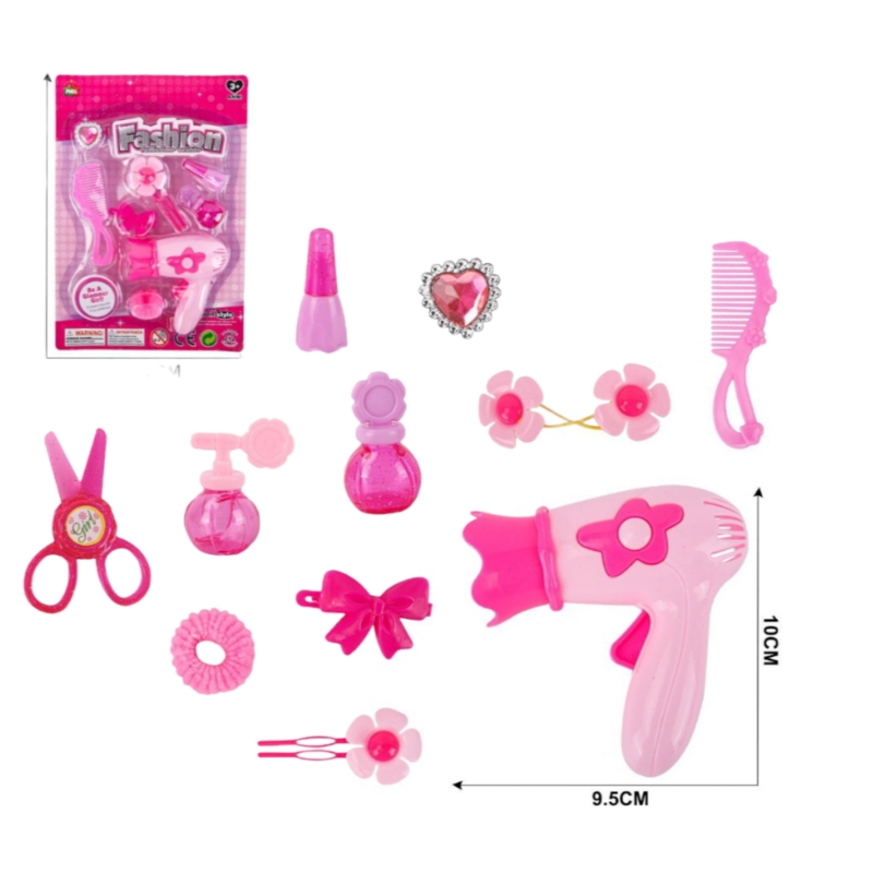 Set De Belleza Genérico Para Niños Con 11 Accesorios, Color Rosa - Venta Internacional.