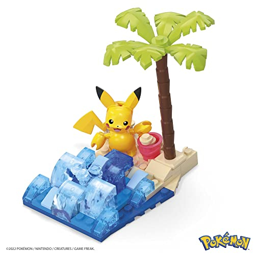 Foto 3 pulgar | Set De Construcción Mega Pokémon Pikachu's Beach Splash Con 79 Ladrillos - Venta Internacional.