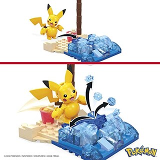 Foto 3 | Set De Construcción Mega Pokémon Pikachu's Beach Splash Con 79 Ladrillos - Venta Internacional.