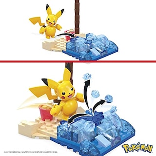 Foto 4 | Set De Construcción Mega Pokémon Pikachu's Beach Splash Con 79 Ladrillos - Venta Internacional.