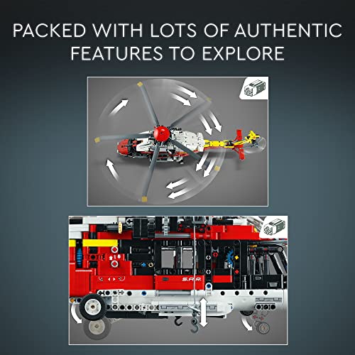 Foto 4 | Helicóptero De Rescate Lego Technic Airbus H175 42145 Buildi - Venta Internacional.