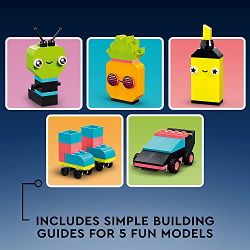 Foto 4 pulgar | Lego Classic Creative Neon Colors Fun Brick Box Set 11027, - Venta Internacional.