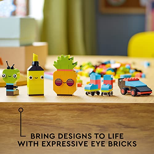 Foto 5 pulgar | Lego Classic Creative Neon Colors Fun Brick Box Set 11027, - Venta Internacional.