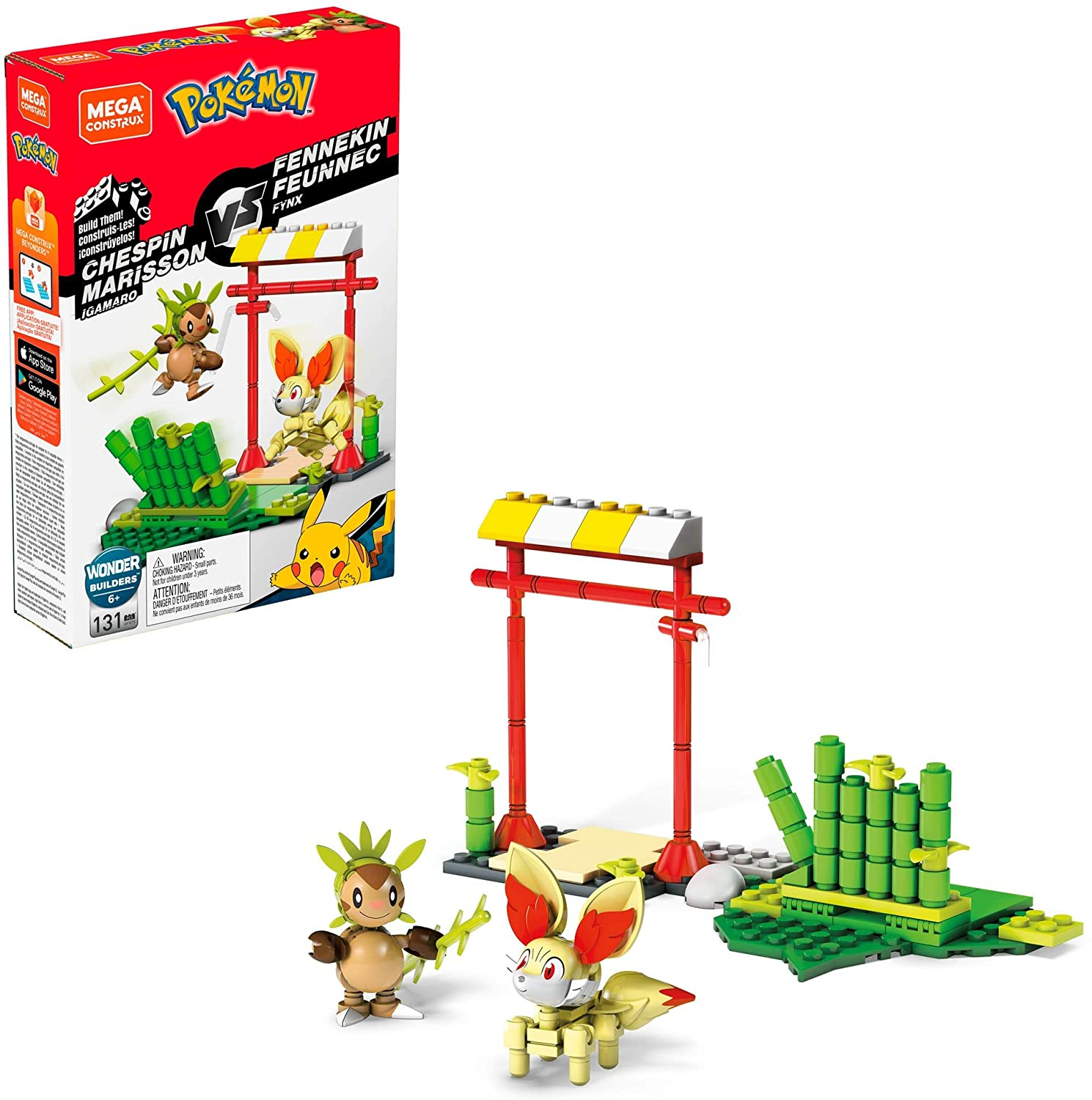 Foto 2 pulgar | Mega Construx Pokémon Chespin Vs. Fennekin - Venta Internacional.