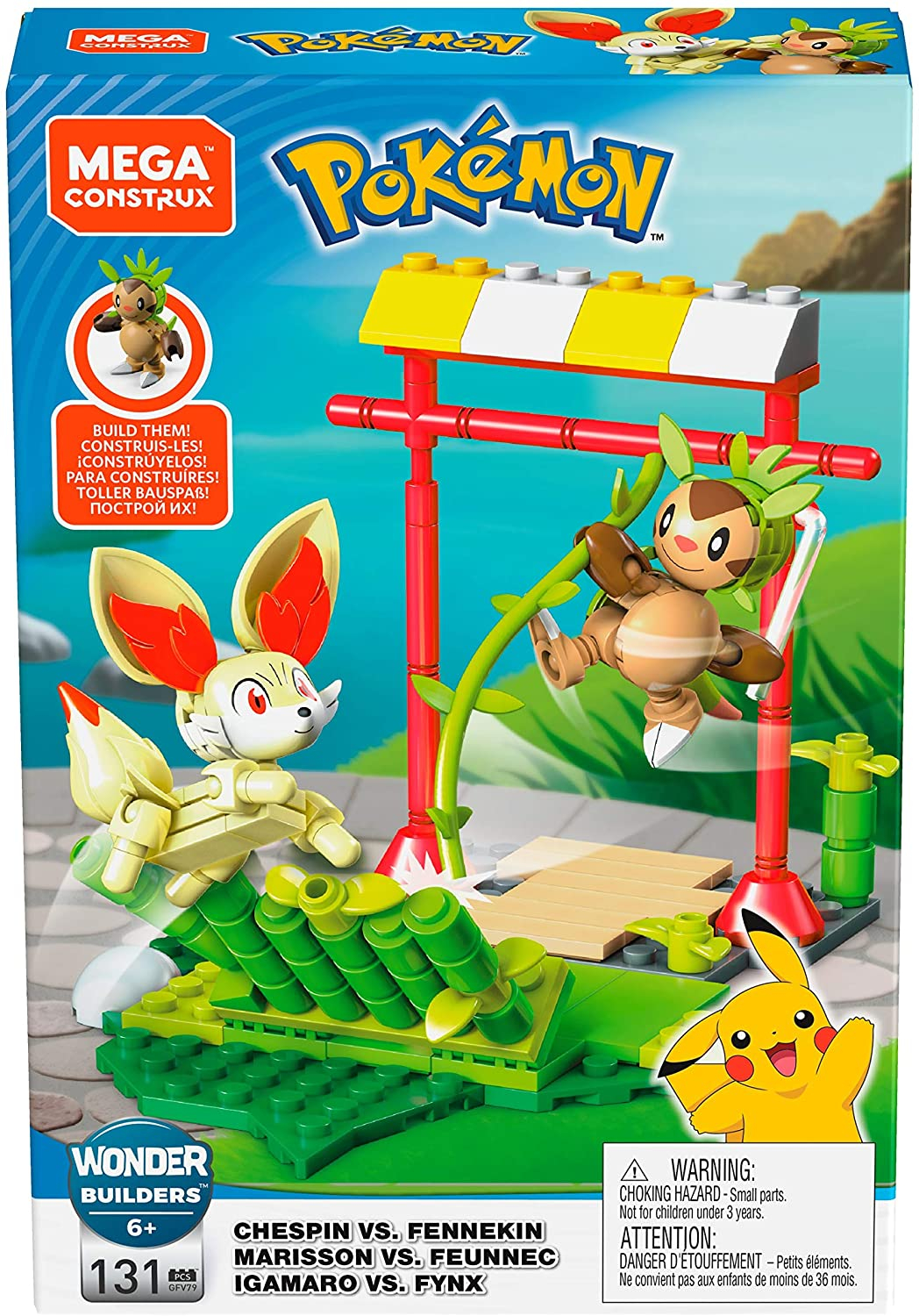Foto 8 pulgar | Mega Construx Pokémon Chespin Vs. Fennekin - Venta Internacional.