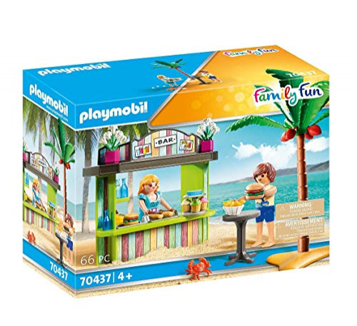 Snack Bar Playmobil Beach Con Figuras, Accesorios Y Soporte - Venta Internacional.