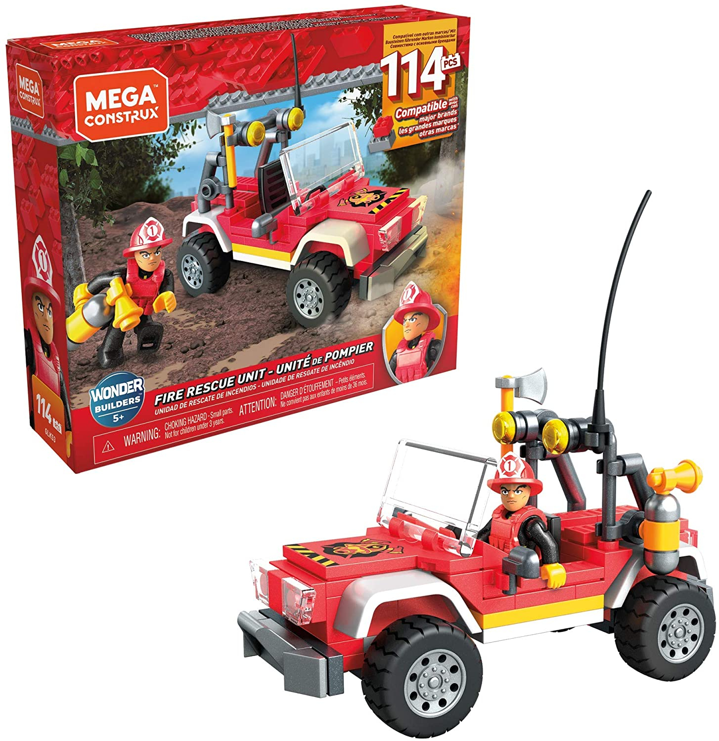 Unidad De Rescate Toy Mega Construx Con Vehículo Todo Terreno De 5 A 8 Años - Venta Internacional.